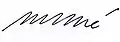 Signature de Michel Debré