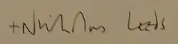 signature de Nick Baines (évêque)