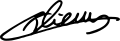 Signature de Nicolas Thierry