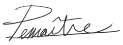 signature de Pascal Lemaître