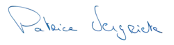 Signature de Patrice Vergriete