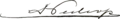Signature de Pierre V
