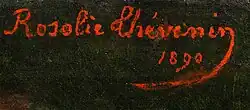 signature de Marie Anne Rosalie Thévenin