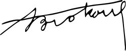 Signature de Salomon Biokou