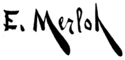 signature d'Émile-Justin Merlot
