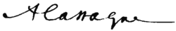 signature d'Albert Cassagne
