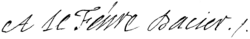 signature d'Anne Dacier