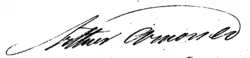signature d'Arthur Arnould