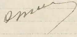 signature d'Auguste Mounié