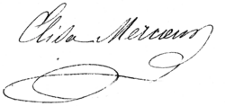 signature d'Élisa Mercœur
