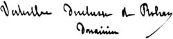 signature de Herminie de La Brousse de Verteillac