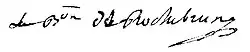 signature d'Amable de Brugier de Rochebrune