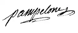 signature d'Antoine Jacques de Guyon de Geis de Pampelonne
