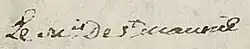 signature de Charles-Marie de Barbeyrac de Saint-Maurice