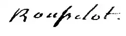 signature de Claude Germain Rousselot