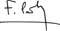 Signature de Florence Parly