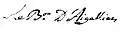 Signature de Gabriel-François de Brueys d'Aigalliers