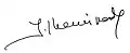 Signature de Jacques Cheminade