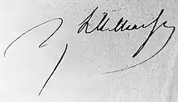 signature de Jacques François de La Chaise