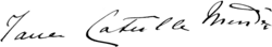 signature de Jeanne Mette