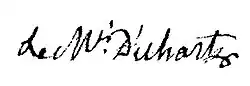 signature de Jean-Bernard d'Uhart