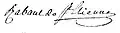 Signature de Jean-Paul Rabaut Saint-Étienne