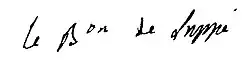 signature de Jean-Phinée-Suzanne de Luppé
