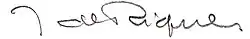 signature de Jean de Riquer