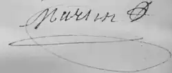 signature de Joseph Magdelaine Martin