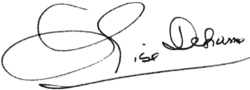 signature de Lise Deharme
