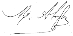 signature de Marie-Alexandre Alophe