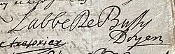 signature de Michel-Celse-Roger de Bussy-Rabutin