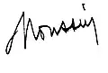 Signature de Michel Roussin
