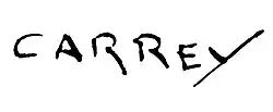 signature de Paul Carrey