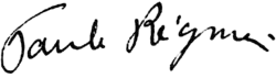 signature de Paule Régnier