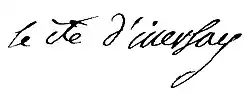 signature de Philippe Jouslard d'Iversay