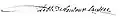 Signature de Pierre-Joseph de Toulouse-Lautrec