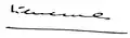 Signature de Pierre Laval