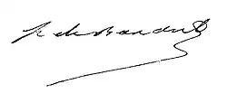 signature de Prosper de Barante