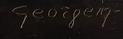 signature de Raymond Georgein