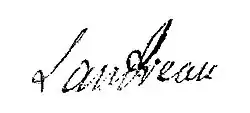 signature de Simon Landreau