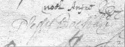signature de Théodore Bochart du Plessis