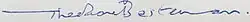 signature de Theodore Besterman
