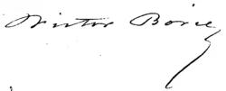 signature de Victor Borie