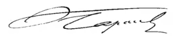 Signature de Victor Capoul