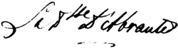 signature de Laure d’Abrantès