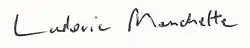 signature de Ludovic Manchette