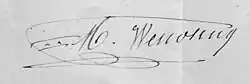 signature de Michel Wendling