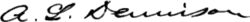 signature d'Aaron Lufkin Dennison