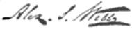 signature d'Alexander S. Webb